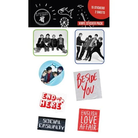 5 Seconds of Summer Band - Sticker Pack Afbeelding 1