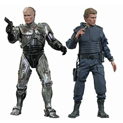 Hot Toys Robocop Battle Damaged Version and Alex Murphy 1:6 Scale Figure Set Afbeelding 1