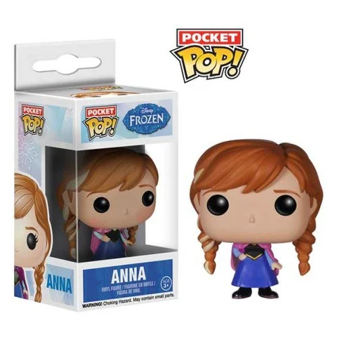 Disney Frozen Anna Pocket Pop! Vinyl Figuurtje Afbeelding 1
