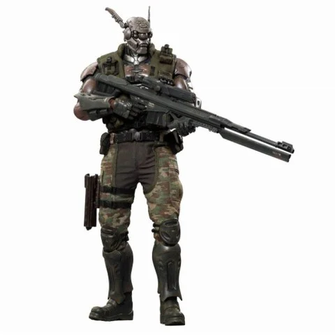 Hot Toys Appleseed Alpha Briareos Hecatonchires 1:6 Scale Figure Afbeelding 1