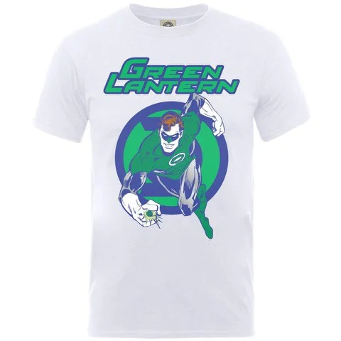 DC Comics Men's Green Lantern T-Shirt - White - S - Wit Afbeelding 1