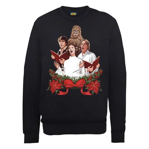 Star Wars - Jedi Carols Kersttrui - Zwart - S - Zwart Afbeelding 1