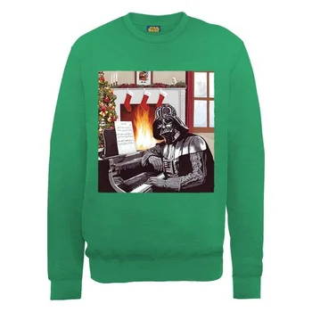 Star Wars - Darth Vader Piano Player Kersttrui - Groen