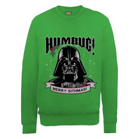 Star Wars - Darth Vader Humbug Kersttrui - Groen - S - Groen Afbeelding 1
