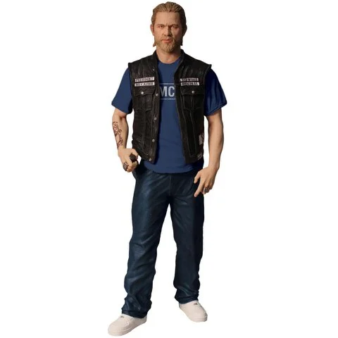 Sons of Anarchy Jax Teller Samcro T-Shirt 6 Inch Action Figure Afbeelding 1