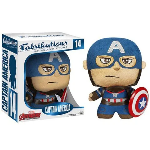 Marvel Avengers: Age of Ultron Captain America Fabrikations Plush Figure Afbeelding 1