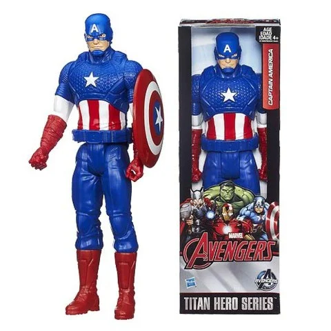 Marvel Avengers Age of Ultron Titan Hero Captain America 12 Inch Action Figure Afbeelding 1
