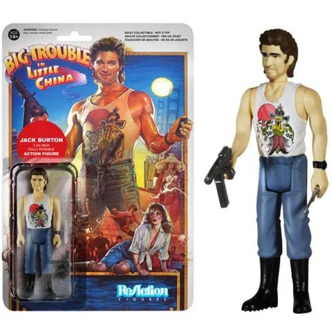 ReAction Big Trouble in Little China Jack Burton 3 3/4 Inch Action Figure Afbeelding 1