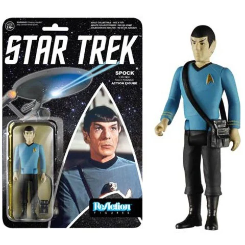ReAction Star Trek Spock 3 3/4 Inch Action Figure Afbeelding 1
