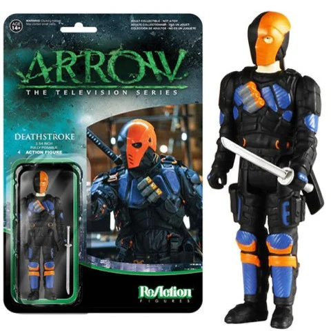 ReAction DC Comics Arrow Deathstroke 3 3/4 Inch Action Figure Afbeelding 1