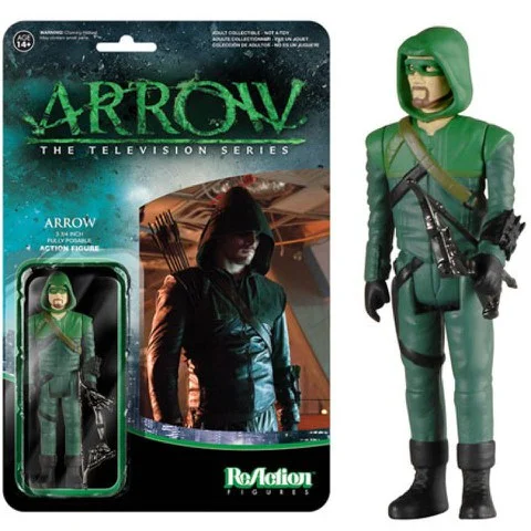ReAction DC Comics Arrow Green Arrow 3 3/4 Inch Action Figure Afbeelding 1