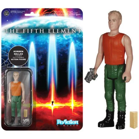 ReAction Fifth Element Korben Dallas 3 3/4 Inch Action Figure Afbeelding 1