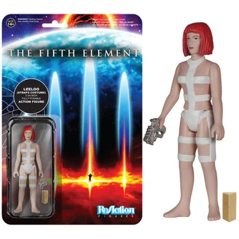 ReAction Fifth Element Straps Leeloo 3 3/4 Inch Action Figure Afbeelding 1