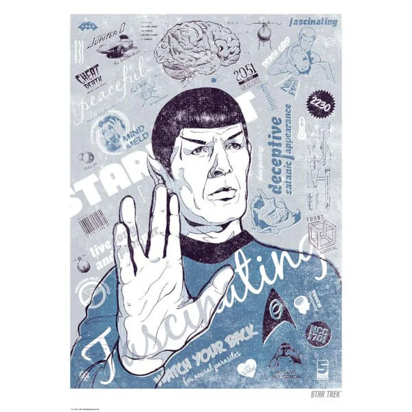 Spock's Brain Limited Edition Giclee Art Print - Timed Sale Afbeelding 1