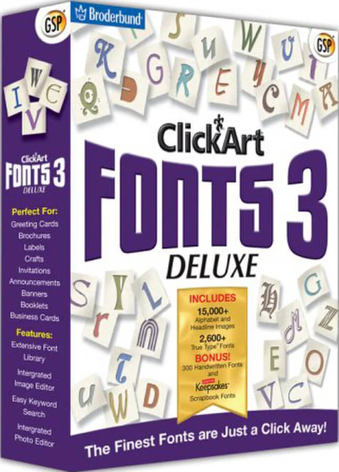 Clickart Fonts 3 Deluxe Afbeelding 1