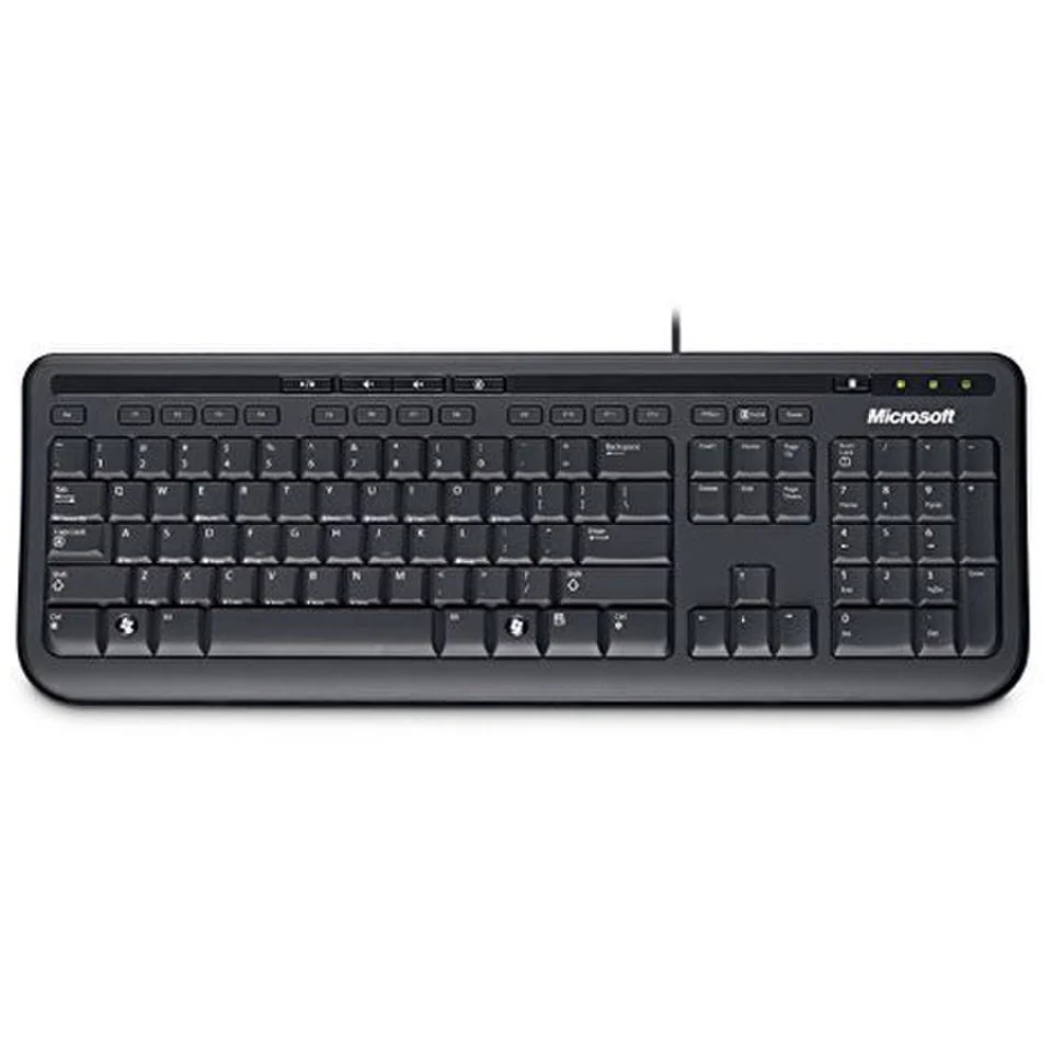 Microsoft Wired Keyboard 600 USB Black Afbeelding 1
