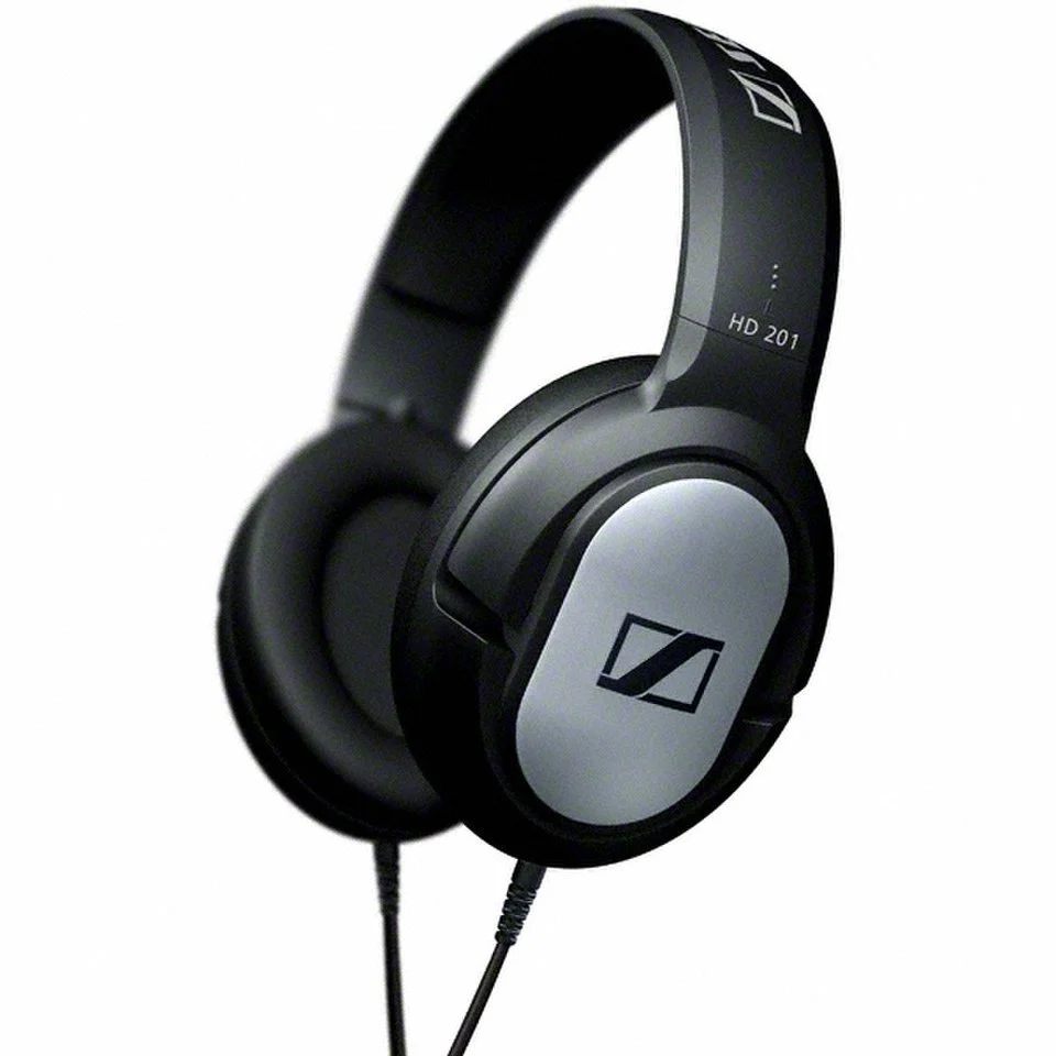 Sennheiser HD 201 Over Ear Headphones - Black/Silver Afbeelding 1