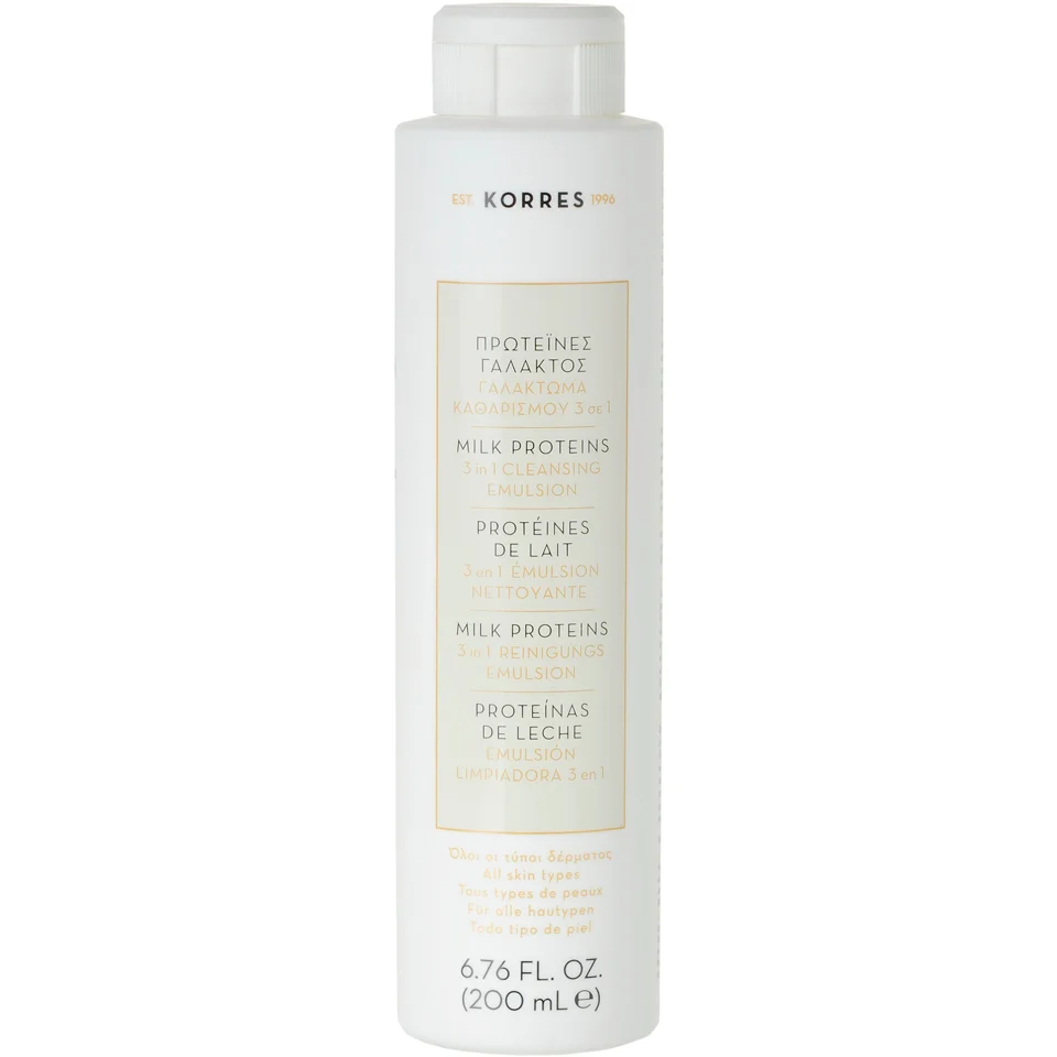 KORRES Milk Proteins 3 in 1 Cleanser, Toner and Eye Make-Up Remover Afbeelding 1