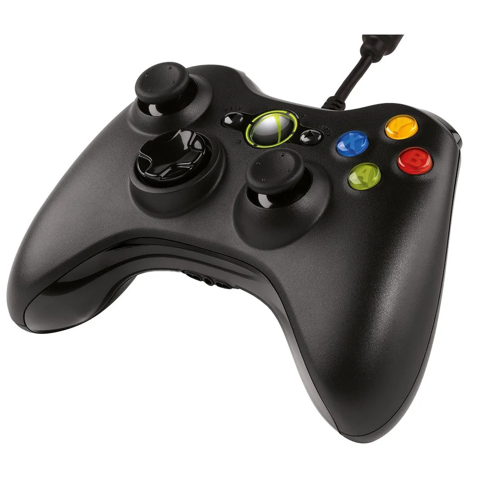 Microsoft Xbox 360 USB Controller for Windows - Black Afbeelding 1