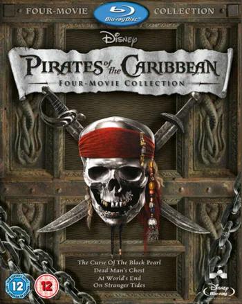 Pirates of Caribbean Box Set (1-4 plus bonus disc)