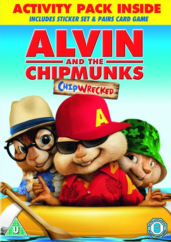 Alvin and the Chipmunks: Chipwrecked (Bevat Pairs Game, Stickers and Digital Copy) Afbeelding 1