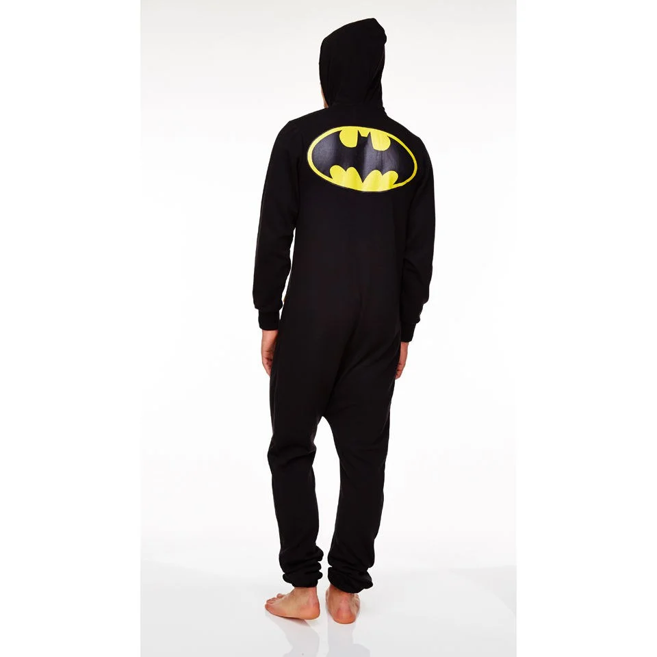DC Comic Men's Batman Adult Onesie Black Afbeelding 1