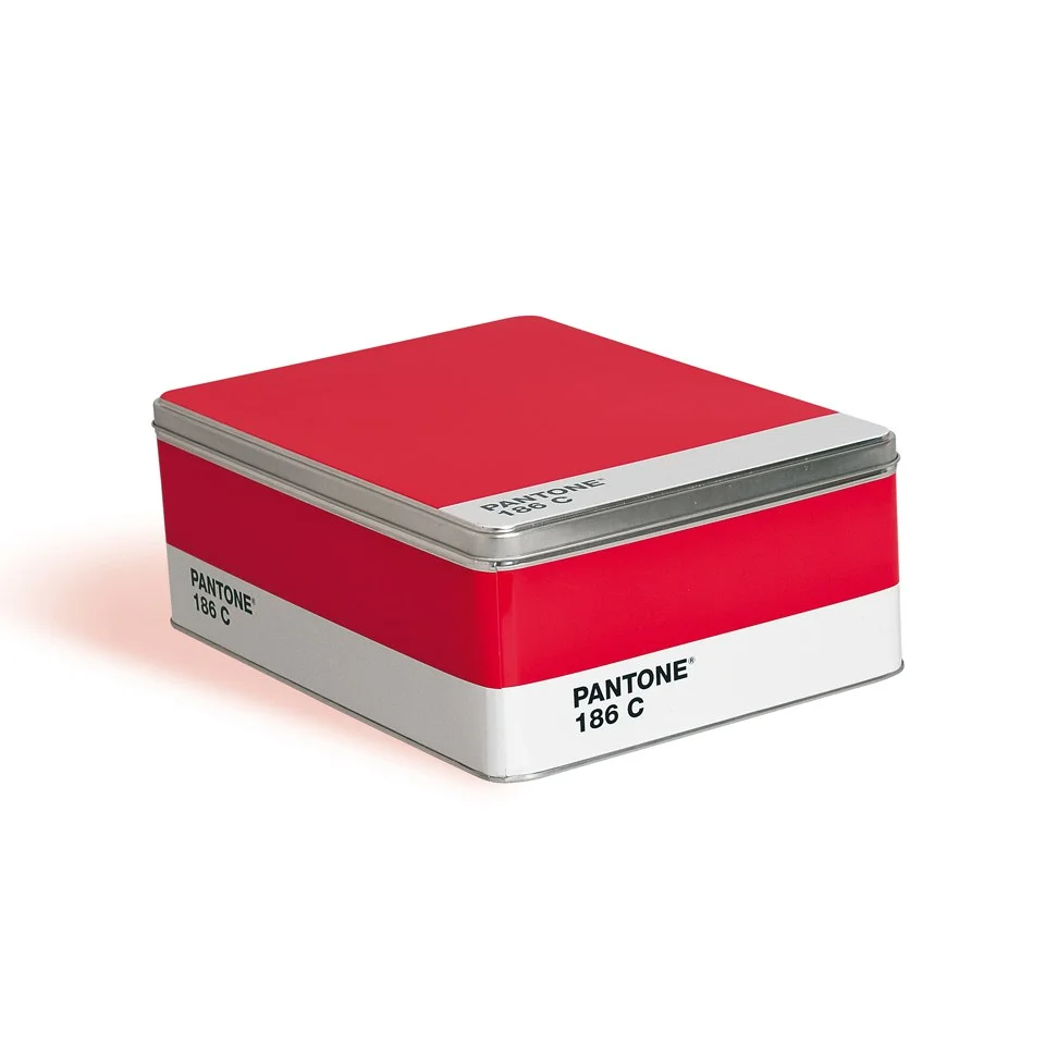 Seletti Pantone 186 Ruby Red Metal Storage Box Afbeelding 1
