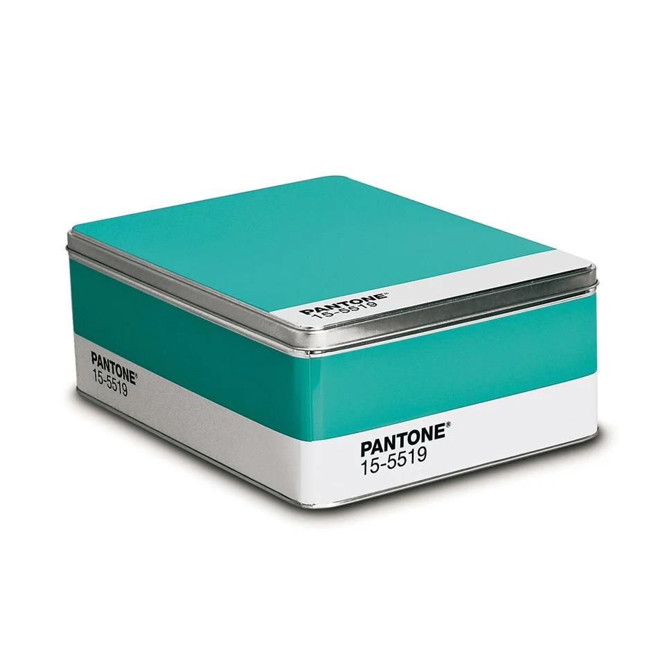 Seletti Pantone 15-5519 Turquoise Metal Storage Box Afbeelding 1