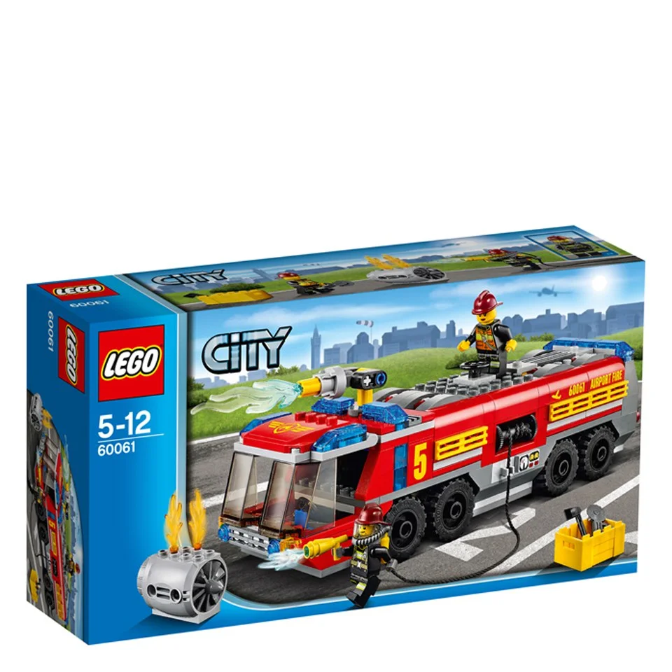 LEGO Stad Geweldige Voertuigen: Vliegveld Brandweerwagen (60061) Afbeelding 1