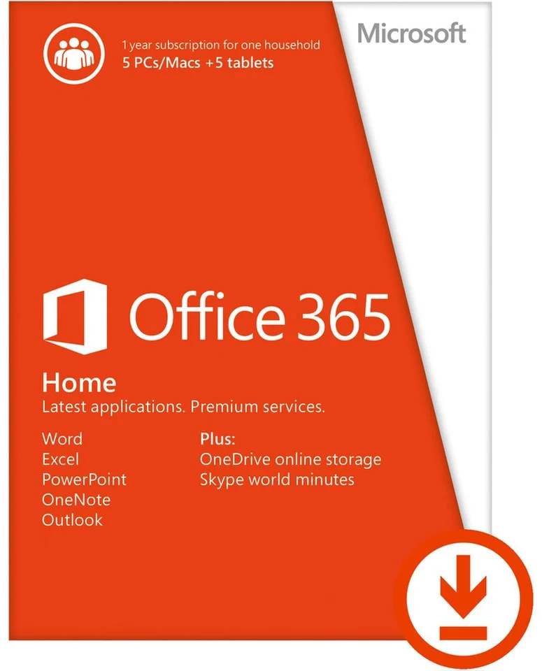 Microsoft Office 365 Home – 1 Year Afbeelding 1