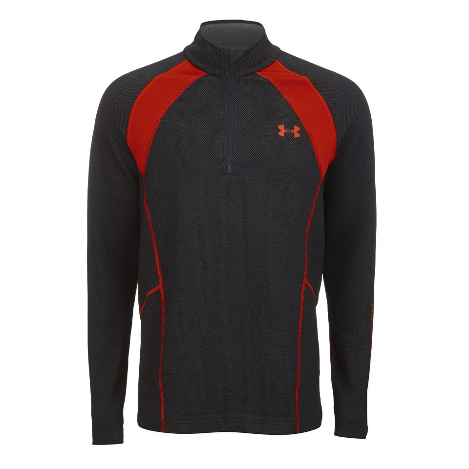 Under Armour Men's Cold Gear Infrared Thermo 1/4 Zip Top - Black - S - Zwart Afbeelding 1