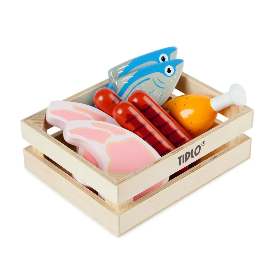 Tidlo Wooden Meat and Fish Afbeelding 1
