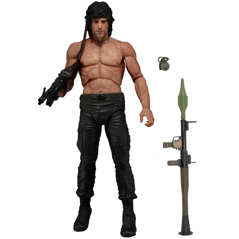 Neca Rambo First Blood Part II - 7 Inch Action Figure Afbeelding 1