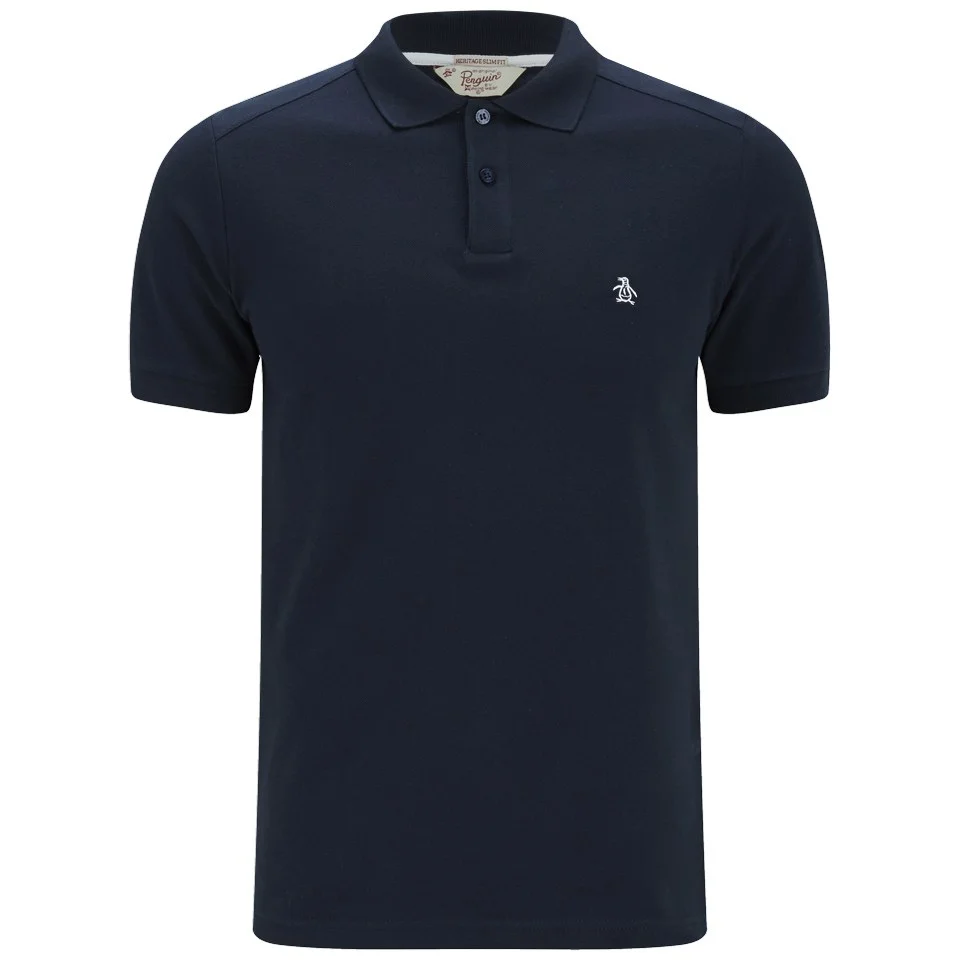 Original Penguin Men's Daddy Polo Shirt - Dark Sapphire - S - Blauw Afbeelding 1