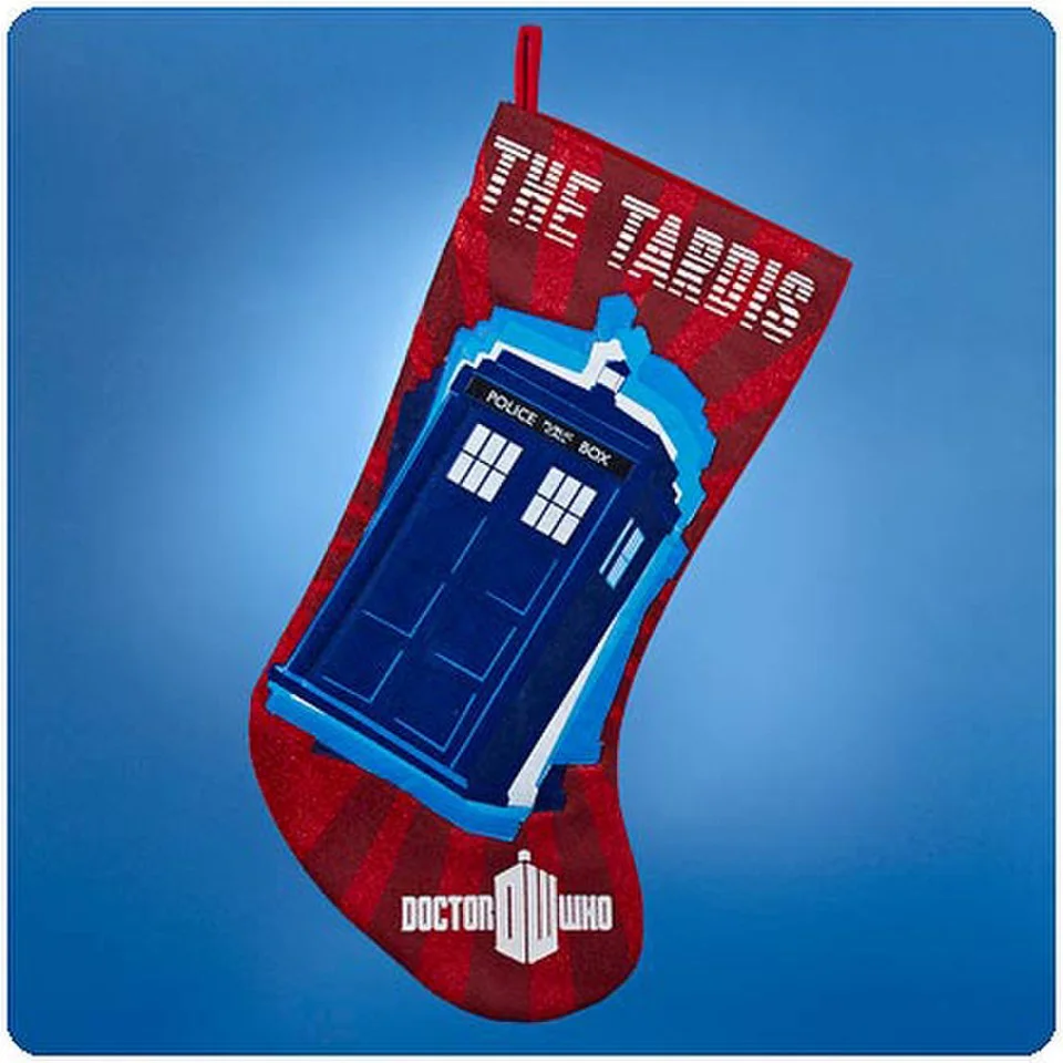 Doctor Who Tardis Red Christmas Stocking Afbeelding 1