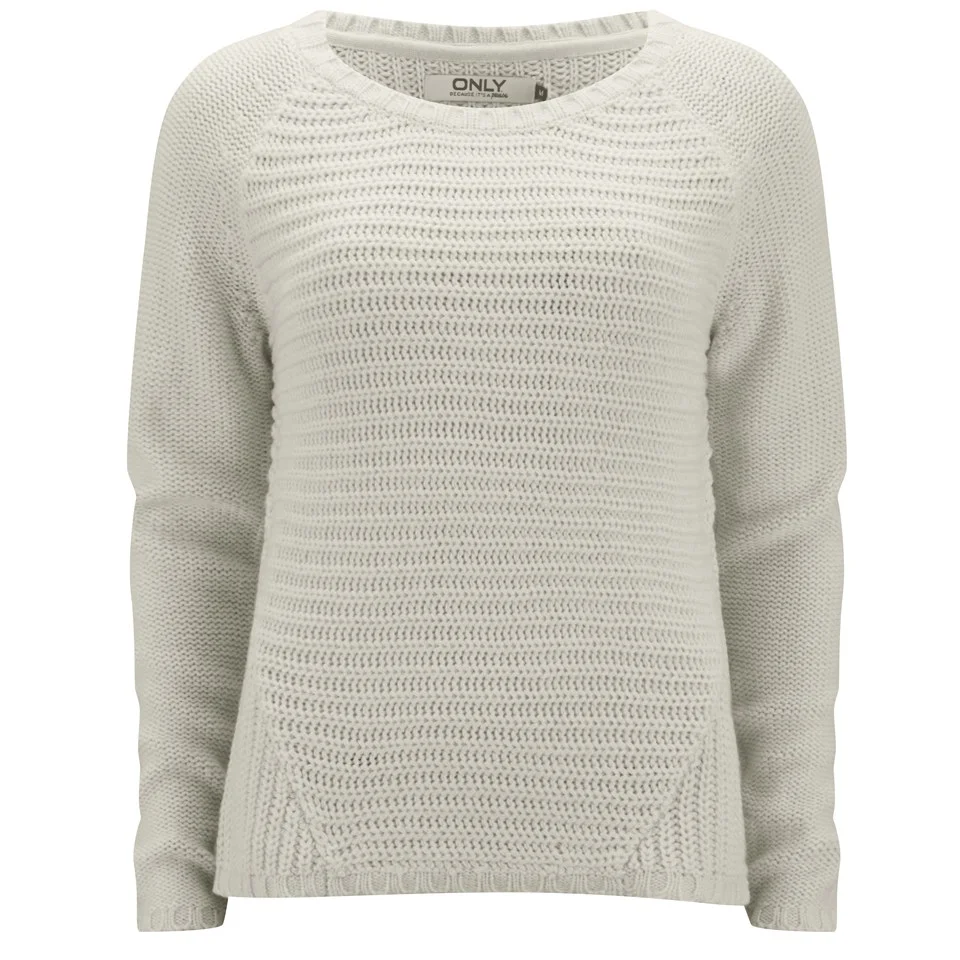 ONLY Women's Tullalu Jumper - Cloud Dancer - XS - Grijs Afbeelding 1