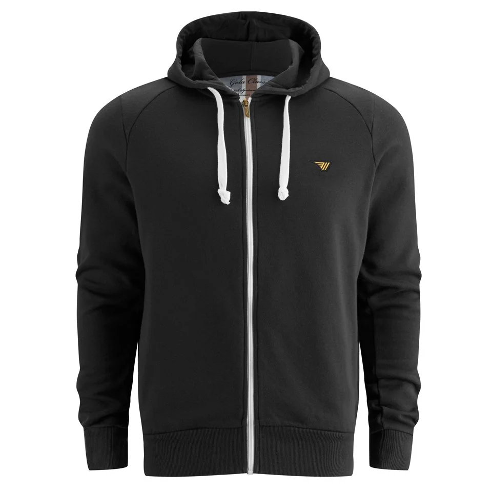 Gola Men's Wingflash Full Zip Hoody - Black - UK S - Zwart Afbeelding 1