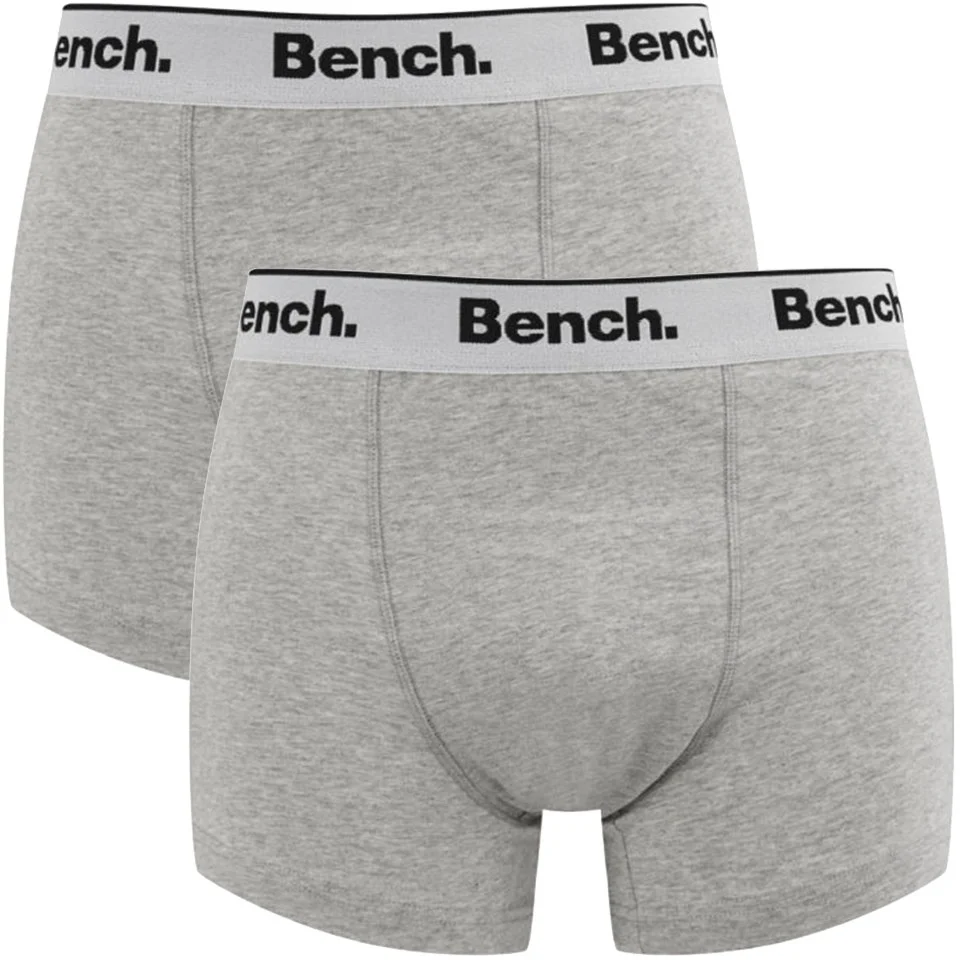 Bench Men's 2-Pack Boxers - Grey - S - Grijs Afbeelding 1