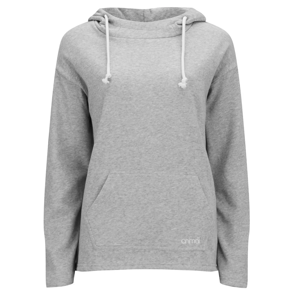 Animal Women's Ralis Drawstring Hoody - Grey Marl - UK 8 - Grijs Afbeelding 1