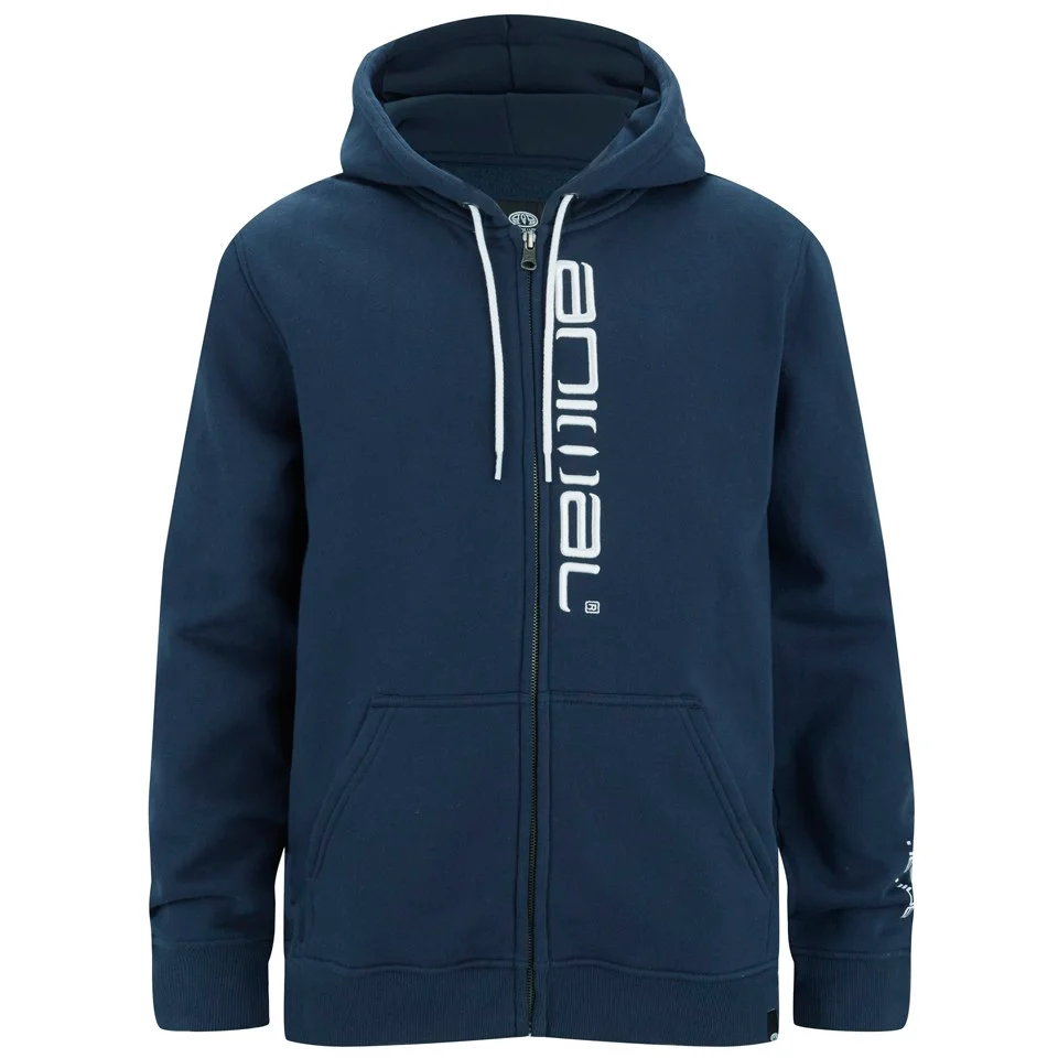 Animal Men's Larue Zip Through Hoody - Indigo - S - Blauw Afbeelding 1