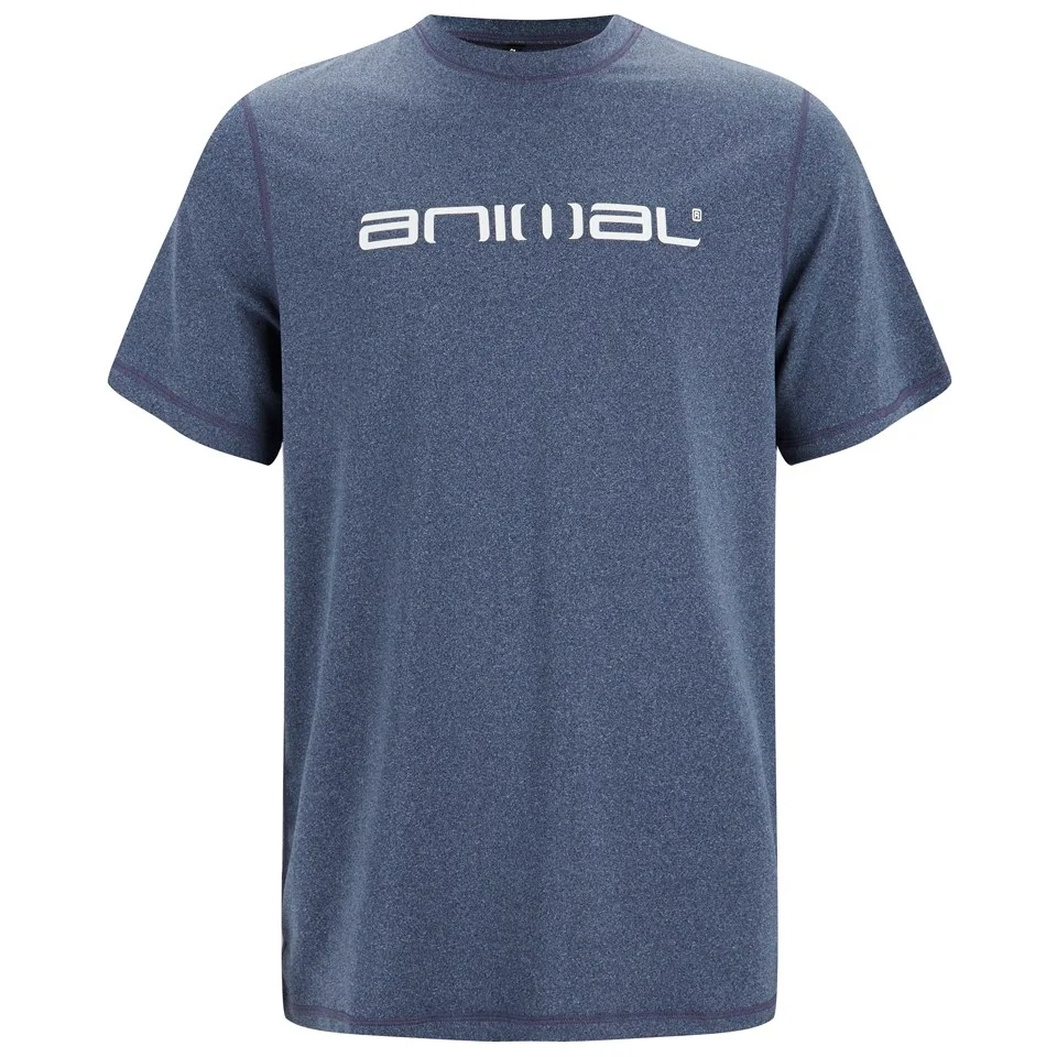 Animal Men's Latero Surf T-Shirt - Indigo Marl - S - Blauw Afbeelding 1