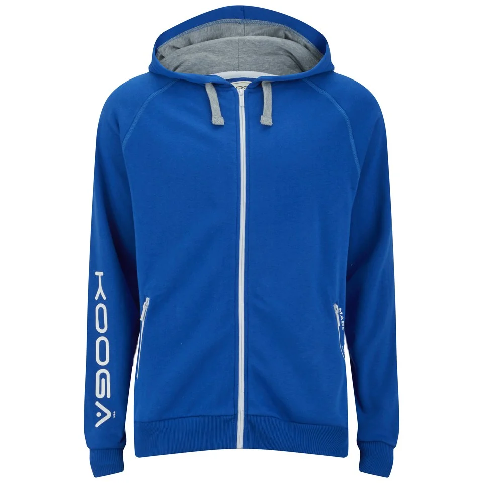 Kooga Men's Zip Through Hoody - Reflex Blue - S - Blauw Afbeelding 1