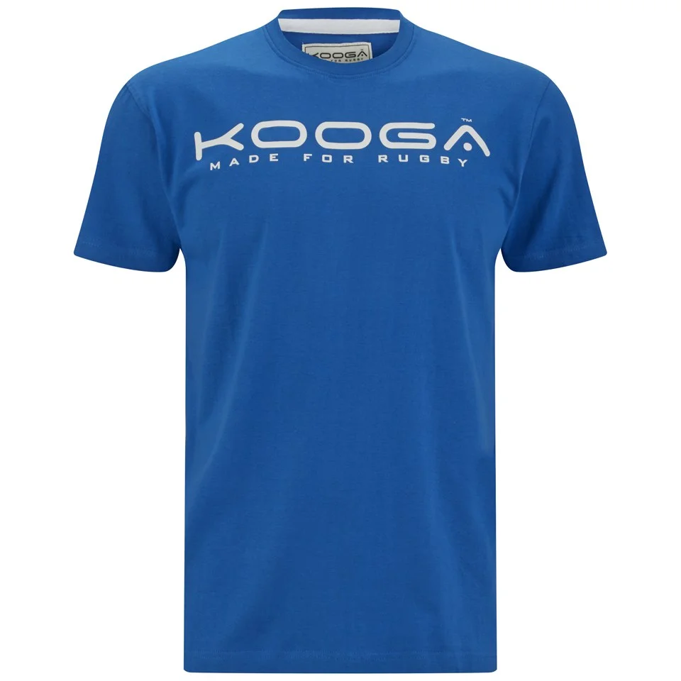 Kooga Men's Cotton Logo T-Shirt - Reflex Blue - S - Blauw Afbeelding 1