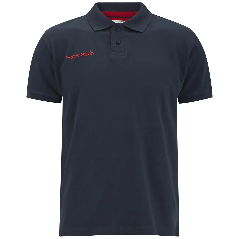 Kooga Men's Pique Polo Shirt - Navy - S - Blauw Afbeelding 1