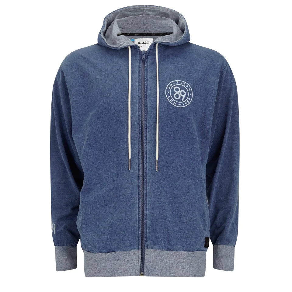 Boxfresh Men's Harrop Hoody - Blue Indigo - S - Blauw Afbeelding 1