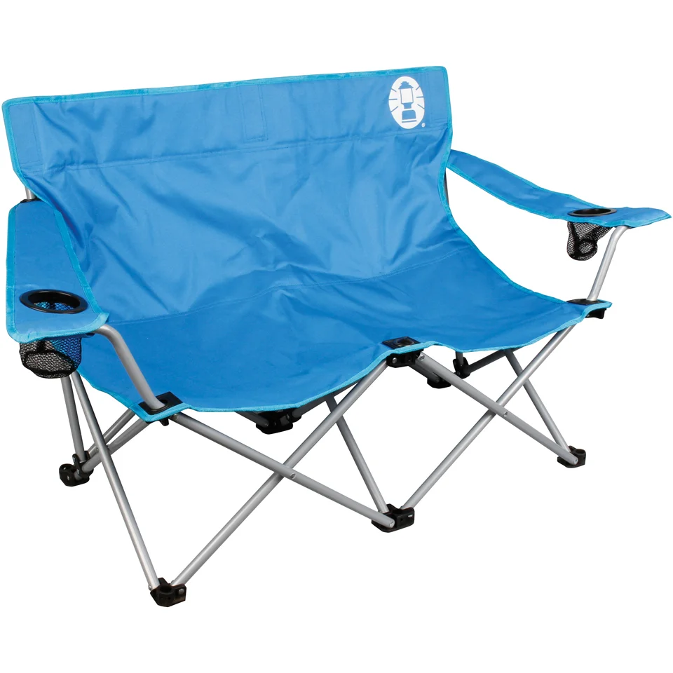 Coleman Folding Double Day Chair - Blue Afbeelding 1