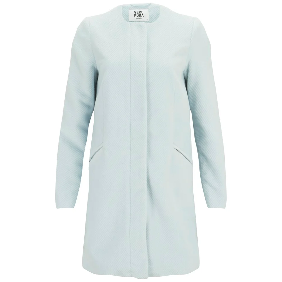 Vero Moda Women's Money Pastel Coat - Baby Blue - XS/UK 8 - Blauw Afbeelding 1