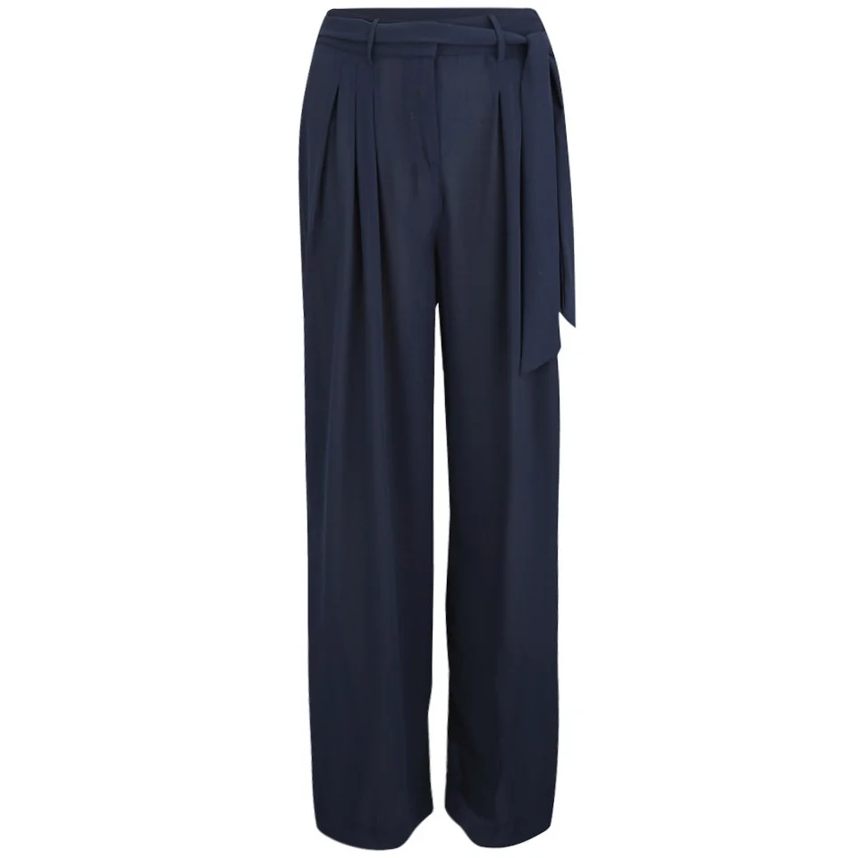 Vero Moda Women's Nia Beach Trousers - Black Iris - UK 8 - Navy blauw Afbeelding 1