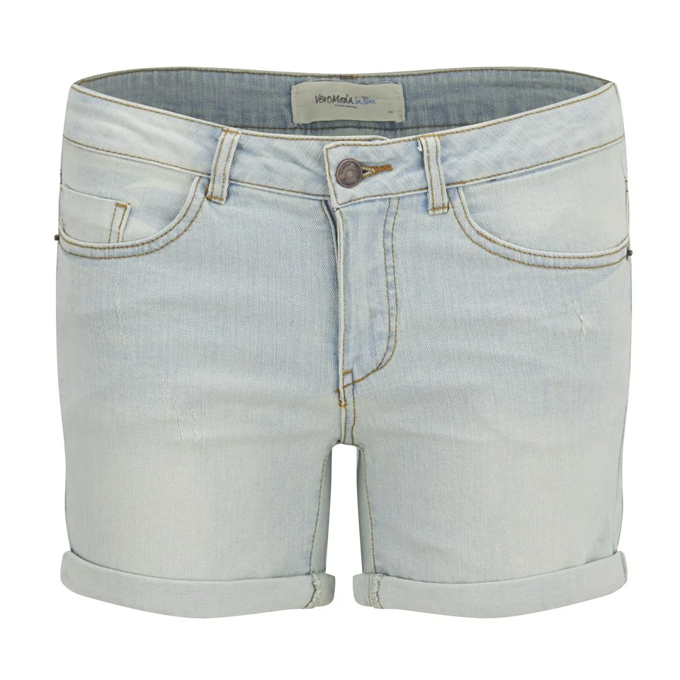 Vero Moda Women's Brix Denim Shorts - Blue - UK 8 - Blauw Afbeelding 1
