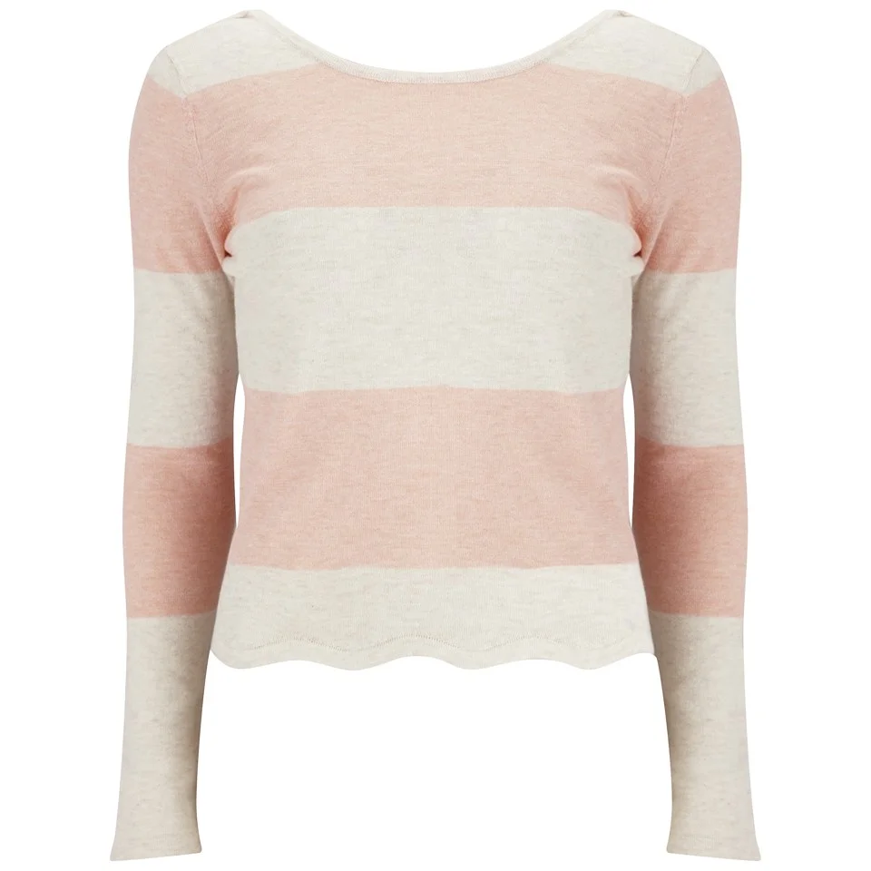 Vero Moda Women's Mirella Jumper - Tropical Peach - UK 8 - Orange Afbeelding 1